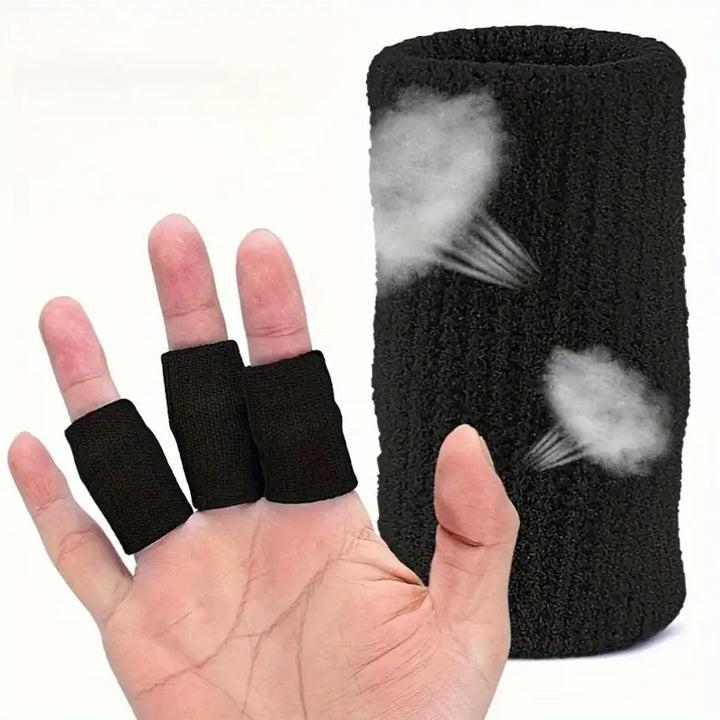 Nylon Finger Splint Sleeves (10-Pack) – Elastic Compression Support & Joint Protector