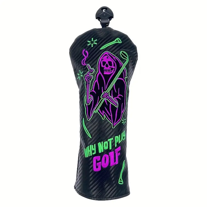Why Not Play Golf Grim Reaper Headcover – Driver, Fairway, Hybrid