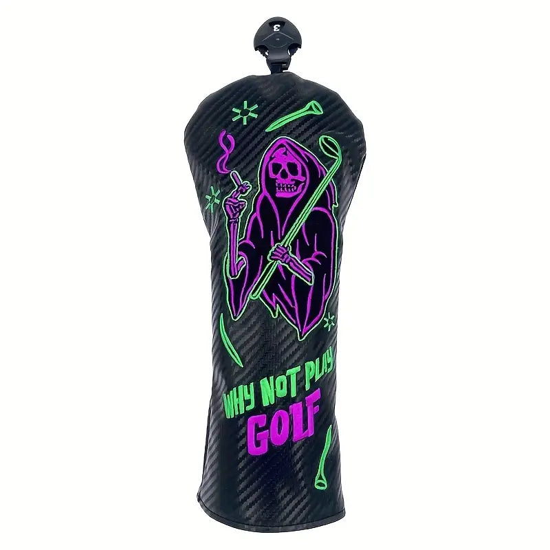 Why Not Play Golf Grim Reaper Headcover – Driver, Fairway, Hybrid