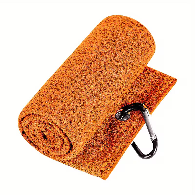 Microfibre Waffle Golf Towel with Clip 50x30cm