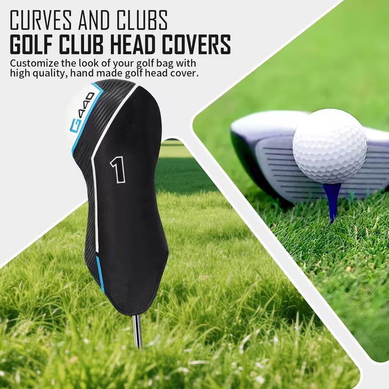 G440 Sport Golf Headcover – Carbon Fiber Style (Driver, Fairway, Hybrid)