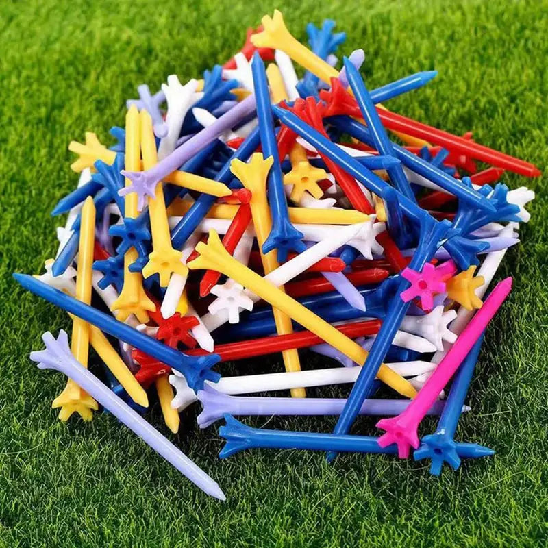 Unbreakable Golf Tees With Improved Durability 70mm 25 pcs