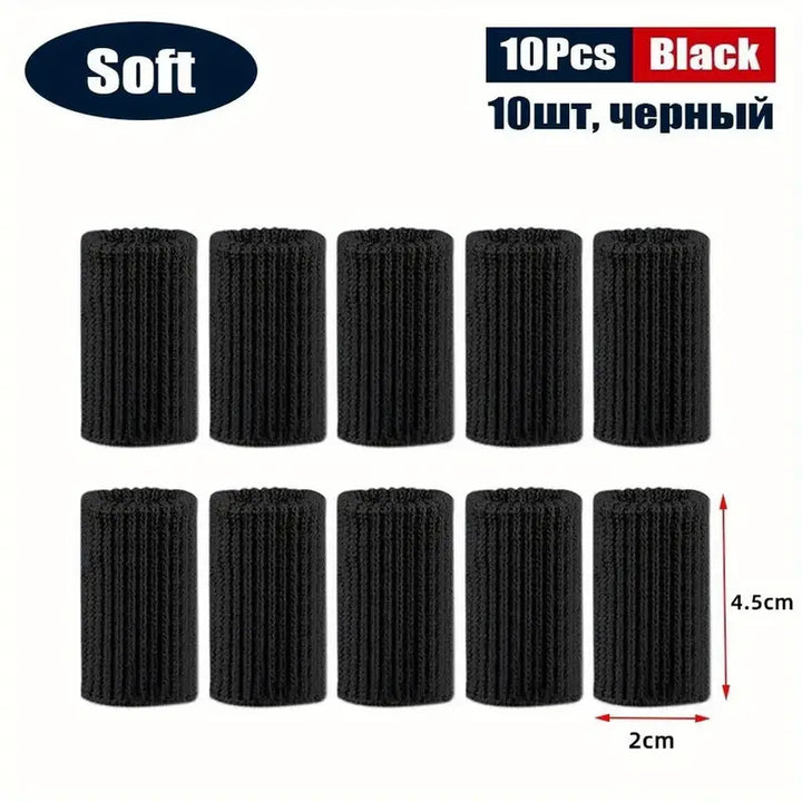 Nylon Finger Splint Sleeves (10-Pack) – Elastic Compression Support & Joint Protector