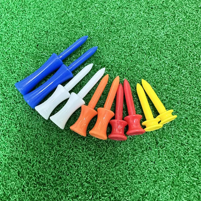 Step-Down Plastic Golf Tees – 20pcs Mixed Heights