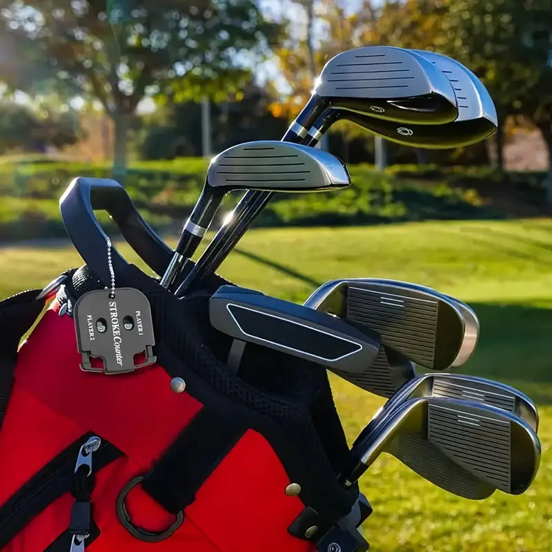 2-Player Golf Stroke Counter – Dual Dial Scorekeeper with Keychain Clip