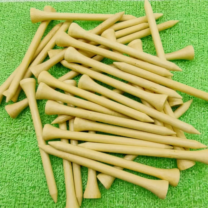 Bamboo Golf Tees – 83mm, 100pcs