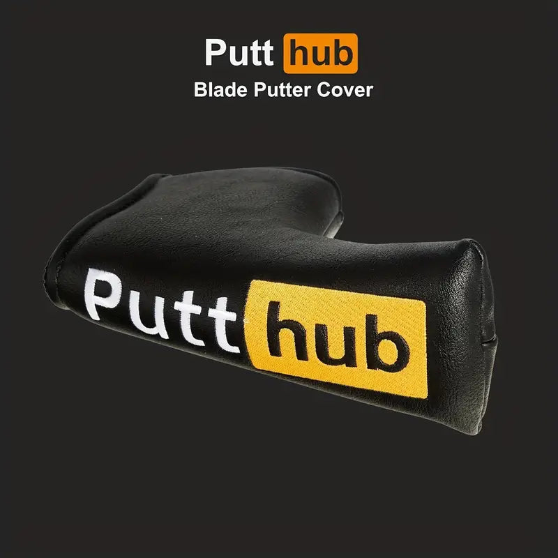 "Putt Hub" Novelty Blade Putter Head Cover – Tour-Grade PU Leather