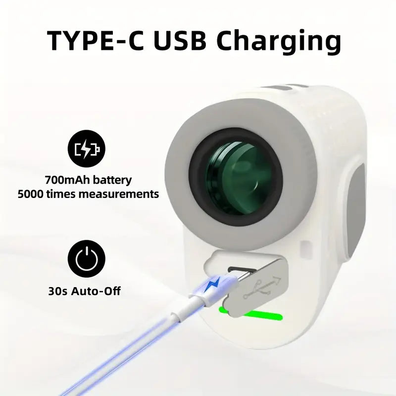 Ultra-Compact Mini Lady’s Golf Rangefinder – Lightweight Palm-Sized Laser with 600m Range & Slope