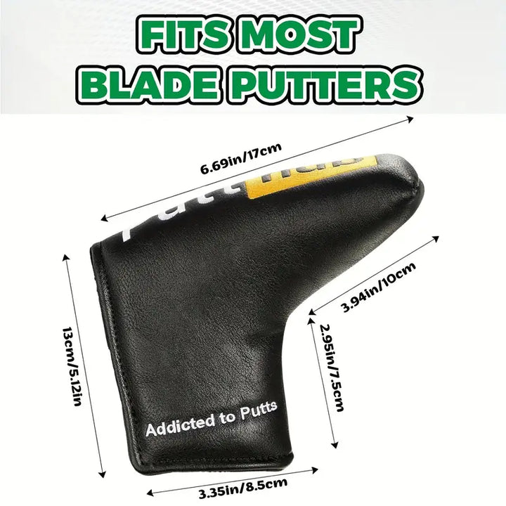 "Putt Hub" Novelty Blade Putter Head Cover – Tour-Grade PU Leather