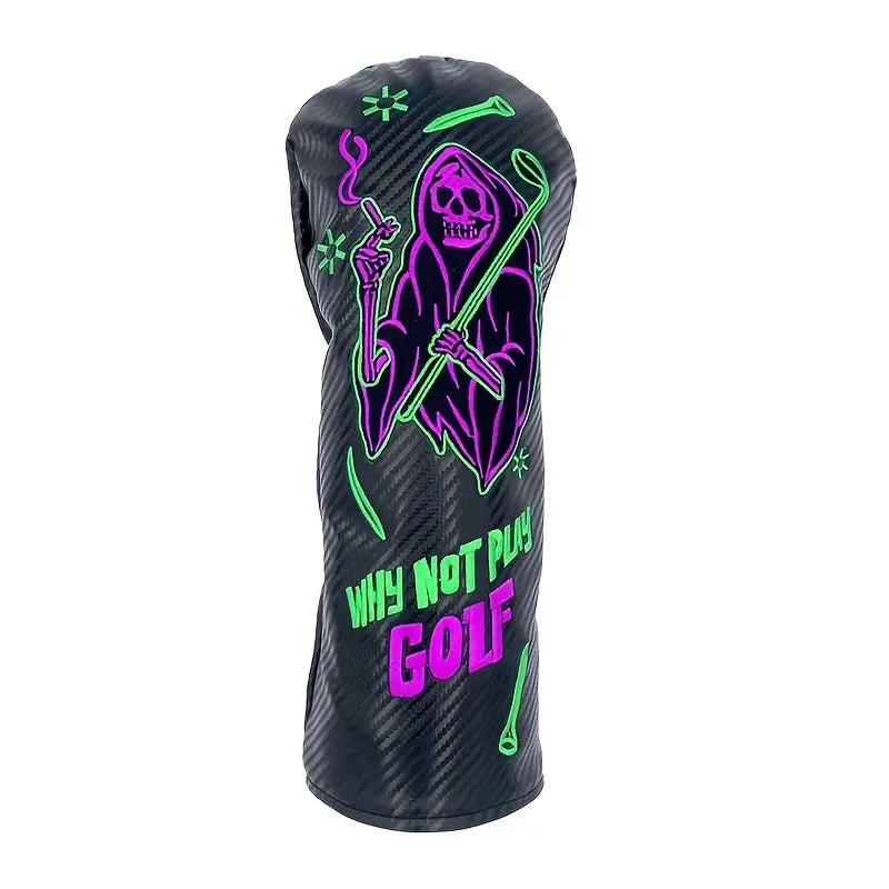 Why Not Play Golf Grim Reaper Headcover – Driver, Fairway, Hybrid