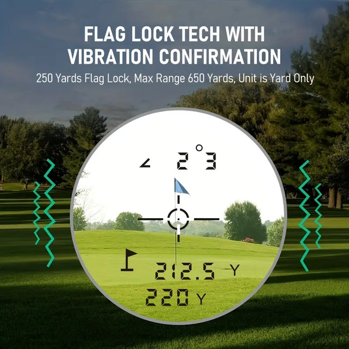 600m Golf Rangefinder – Spooky Design Precision Laser with Flag-Lock & Slope