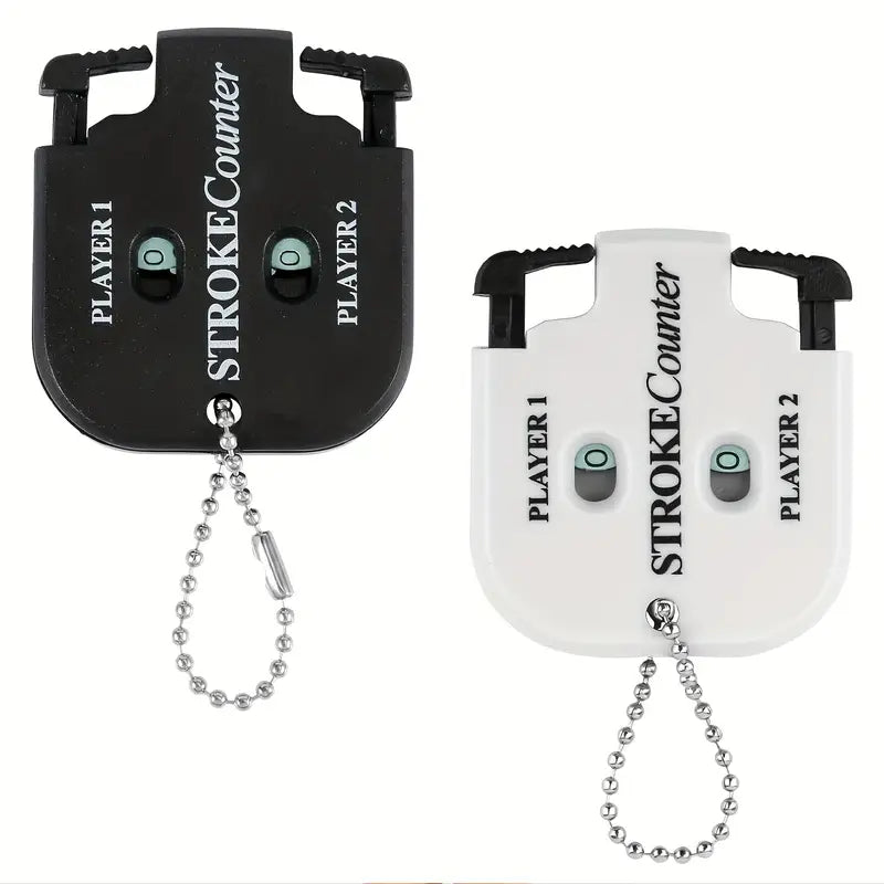 2-Player Golf Stroke Counter – Dual Dial Scorekeeper with Keychain Clip