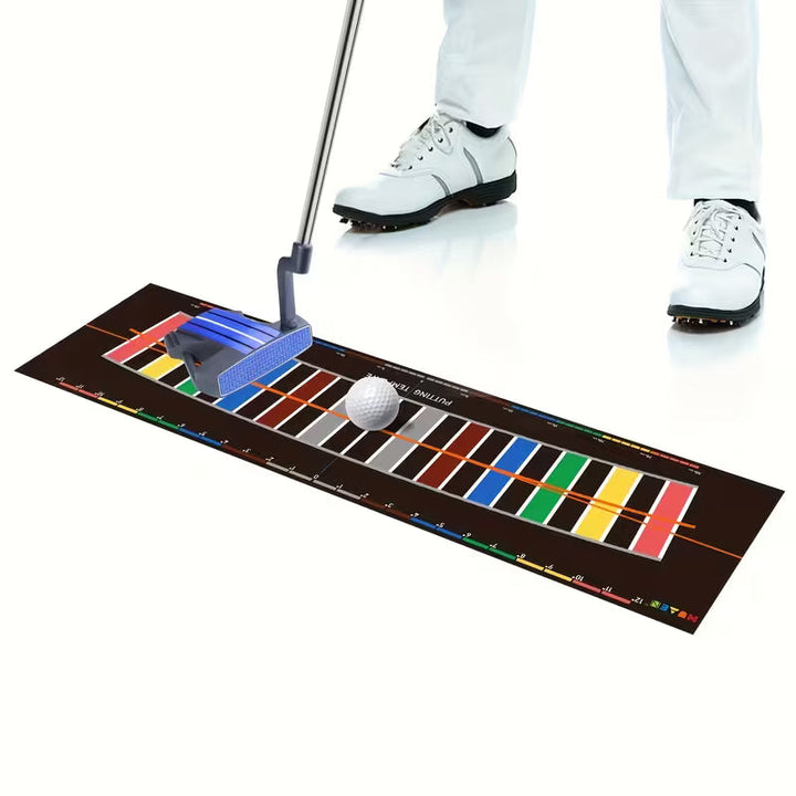 Golf Putting Alignment Mat – Stroke Trainer with Arc Path (80×20cm)