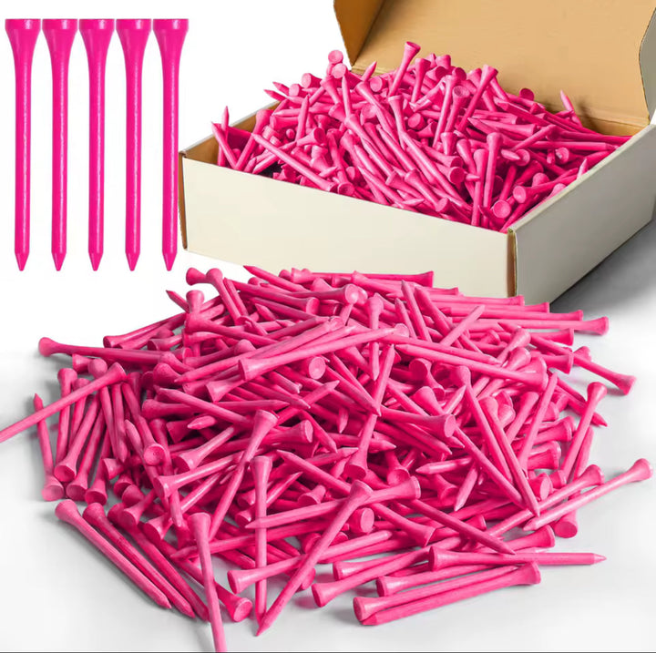 Bamboo Golf Tees - 70mm, 100pcs