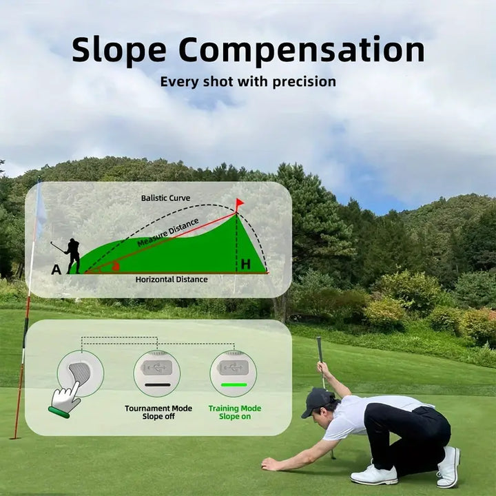 Ultra-Compact Mini Lady’s Golf Rangefinder – Lightweight Palm-Sized Laser with 600m Range & Slope