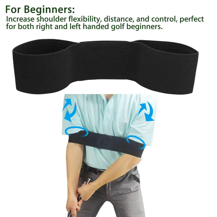 Golf Swing Trainer Arm Band – Durable Elastic Connection & Posture Corrector