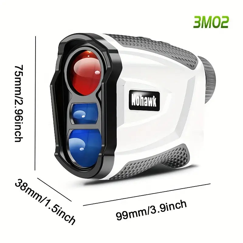 Pro-Series 1000m Rechargeable Golf Rangefinder – High-Precision Laser with Slope, Flag-Lock & USB Charging