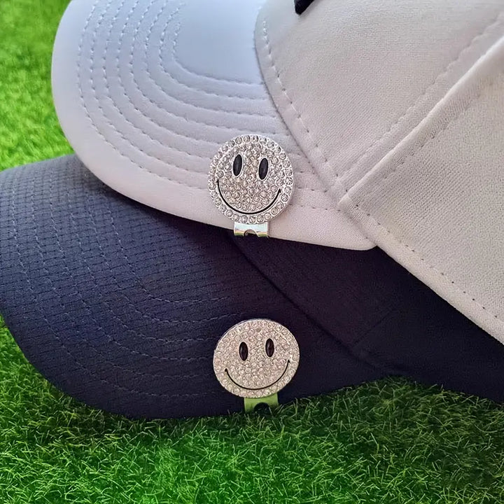 Happy Face Magnetic Golf Ball Marker & Hat Clip
