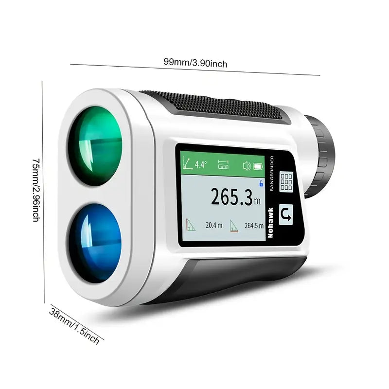 1000m Laser Golf Rangefinder – 6x Magnification, Slope & Flag-Lock