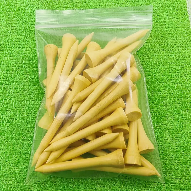 Bamboo Golf Tees – 83mm, 100pcs
