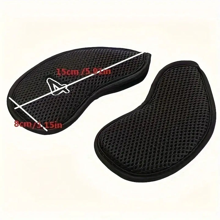 10-Piece Black Mesh Golf Iron Head Covers – Breathable Set (3-9, P, A, S)