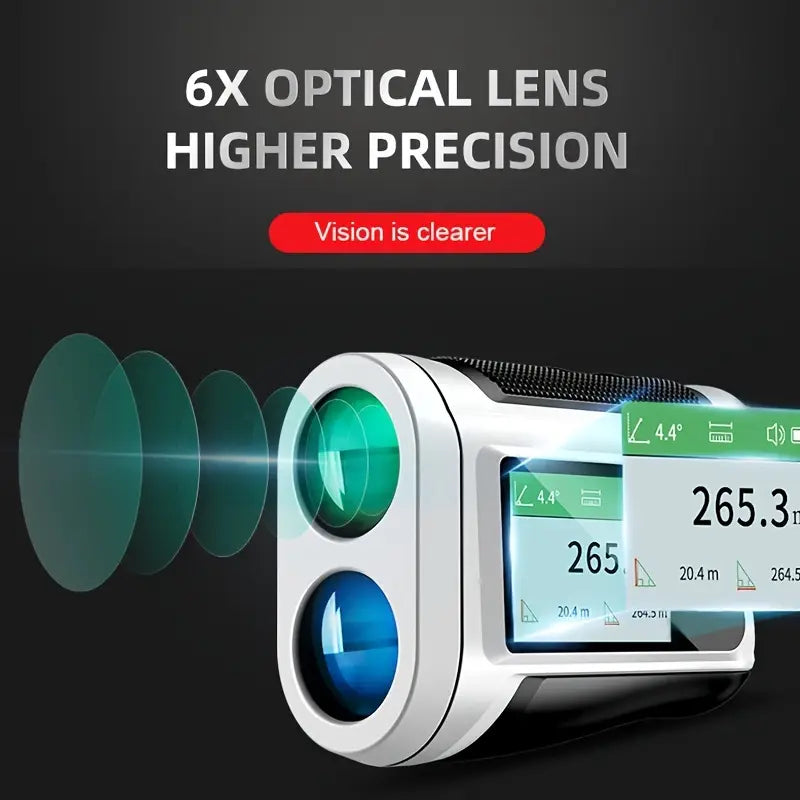 1000m Laser Golf Rangefinder – 6x Magnification, Slope & Flag-Lock