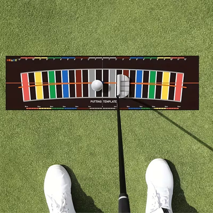 Golf Putting Alignment Mat – Stroke Trainer with Arc Path (80×20cm)