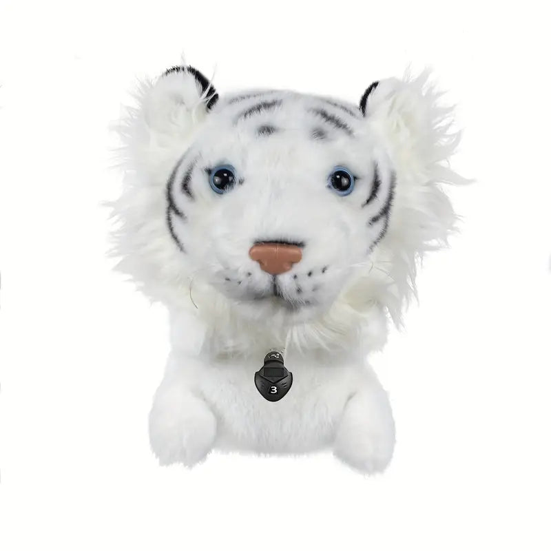 Animal Plush Hybrid Golf Club Head Cover – Orange Tiger & White Tiger Designs