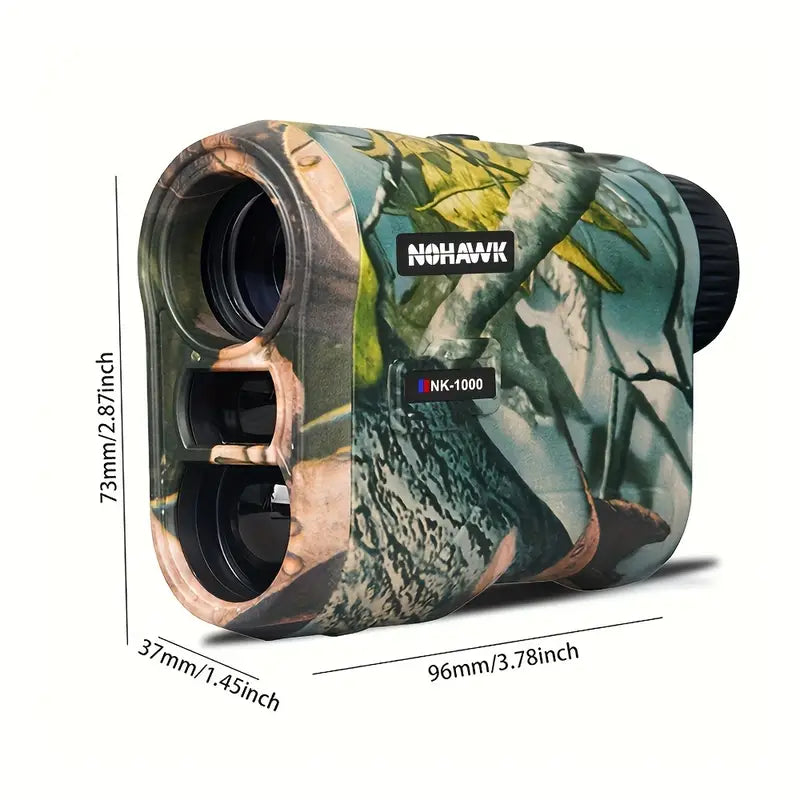 1000m Rechargeable Golf & Hunting Rangefinder – 6x Magnification Precision Laser with Camouflage Finish
