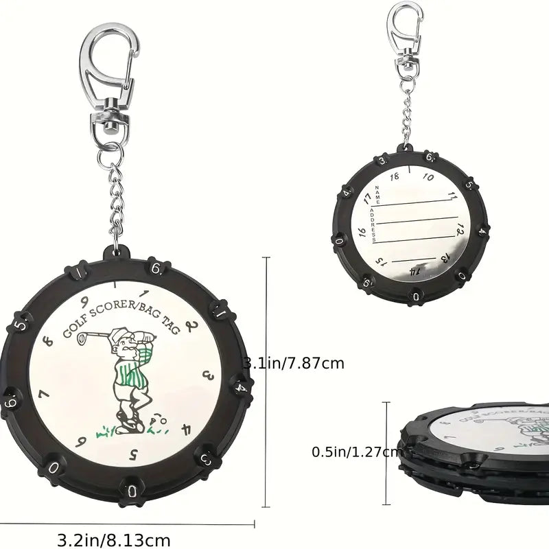 Premium Round 18-Hole Scorecard Holder – Double-Sided Pocket Folder
