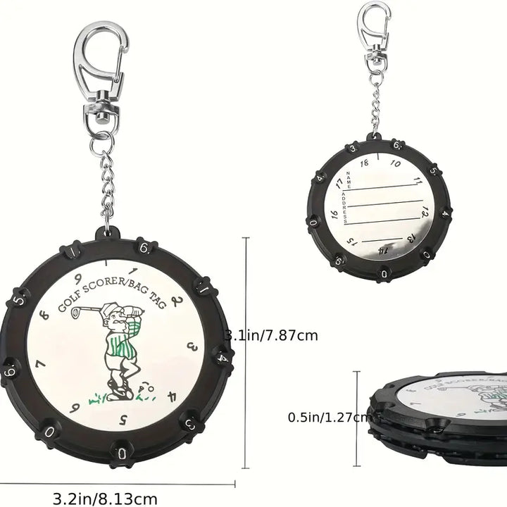 Premium Round 18-Hole Scorecard Holder – Double-Sided Pocket Folder