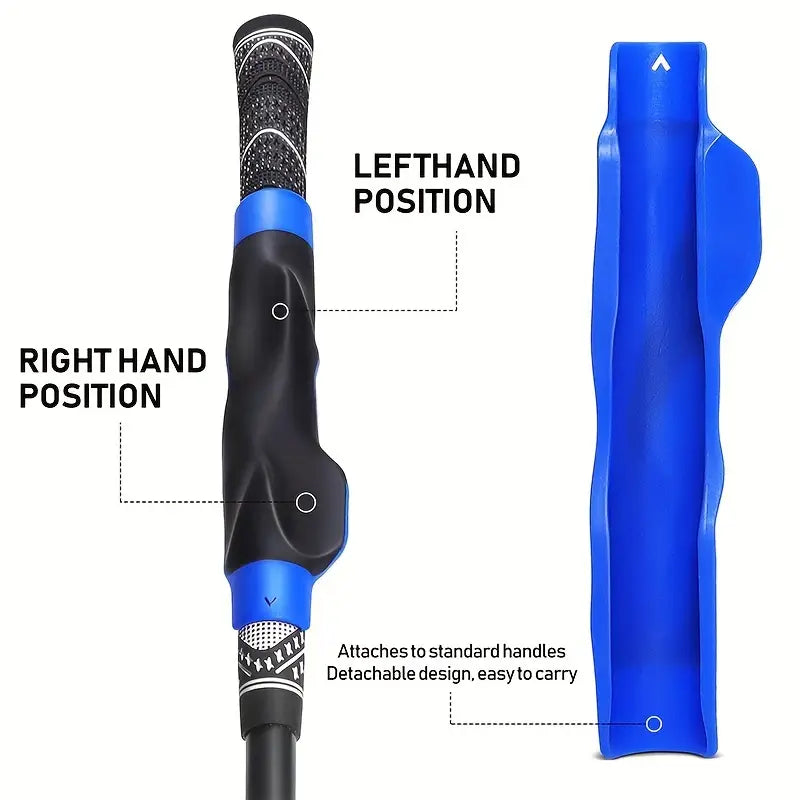 Golf Grip Trainer Attachment – Ergonomic Hand Positioning & Swing Corrector