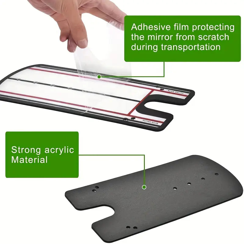 Golf Putting Alignment Mirror – Precision Eye & Shoulder Line Trainer