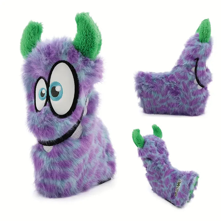 "Funny Little Devil" Purple Monster Plush Putter Cover – For Blade Putters