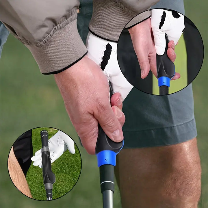 Golf Grip Trainer Attachment – Ergonomic Hand Positioning & Swing Corrector