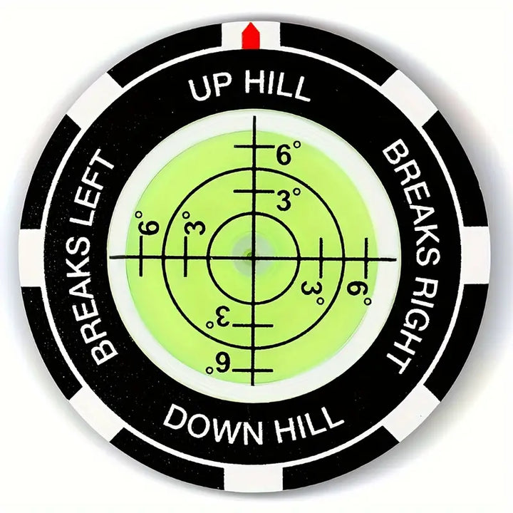 4cm Golf Green Reader – Slope & Break Marker with Bubble Level