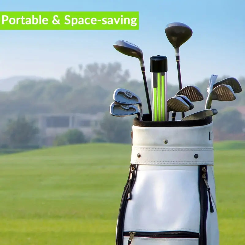 Collapsible Golf Alignment Sticks (2-Pack) – Foldable Training Rods for Travel & Practice