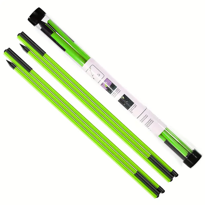 Collapsible Golf Alignment Sticks (2-Pack) – Foldable Training Rods for Travel & Practice