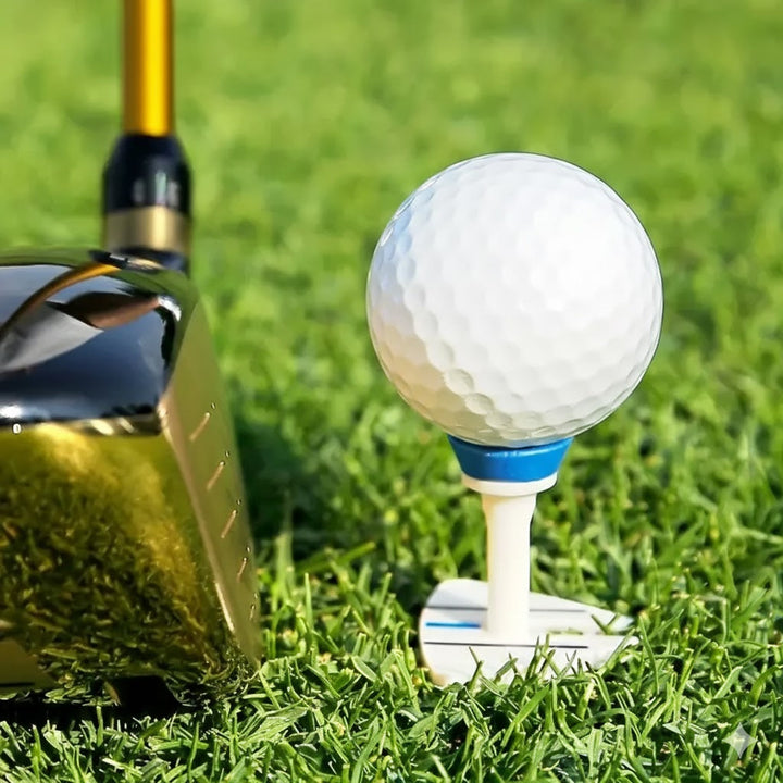 Adjustable Practice Golf Tees (8-Pack) – Silicone Aiming Guide & Height Control System