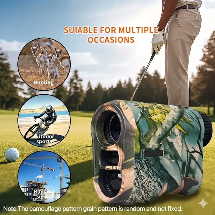 1000m Rechargeable Golf & Hunting Rangefinder – 6x Magnification Precision Laser with Camouflage Finish